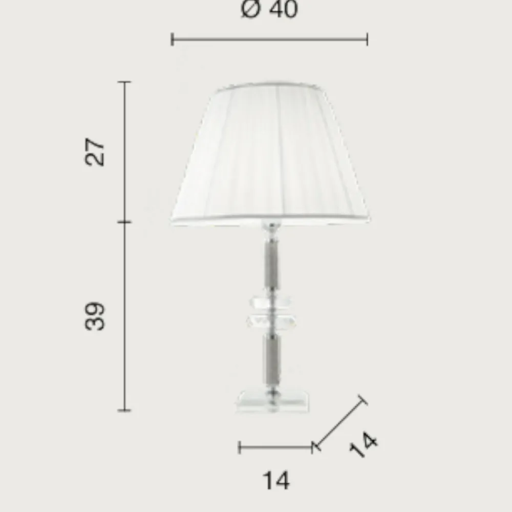 Lampade Da Tavolo-Selezionato da Mazzolaluce Lampada da tavolo ondaluce lg dido cromo classica