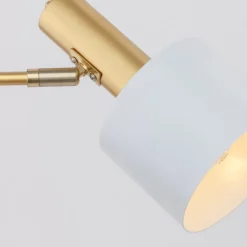 Lampade Da Tavolo-Selezionato da Mazzolaluce Lampada da tavolo orientabile oro bianco per soggiorno