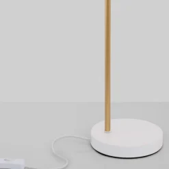 Lampade Da Tavolo-Selezionato da Mazzolaluce Lampada da tavolo orientabile oro bianco per soggiorno