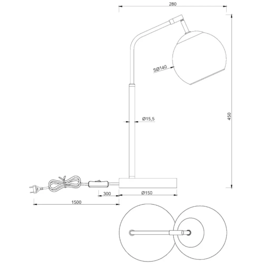Lampade Da Tavolo-Selezionato da Mazzolaluce Lampada da tavolo orientabile base effetto marmo bianco cromo