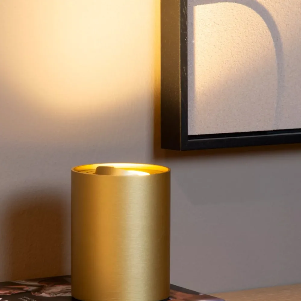 Lampade Da Tavolo-Selezionato da Mazzolaluce Lampada da tavolo oro per illuminare il quadro