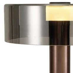 Lampade Da Tavolo-Selezionato da Mazzolaluce Lampada da tavolo oro rosa design moderna fume per camera daletto