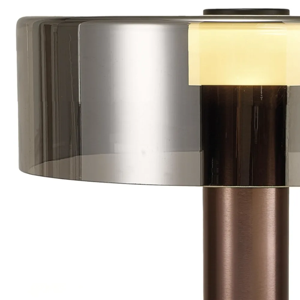 Lampade Da Tavolo-Selezionato da Mazzolaluce Lampada da tavolo oro rosa design moderna fume per camera daletto