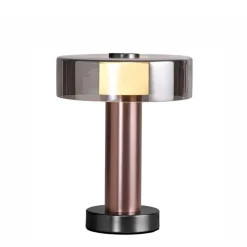 Lampade Da Tavolo-Selezionato da Mazzolaluce Lampada da tavolo oro rosa design moderna fume per camera daletto