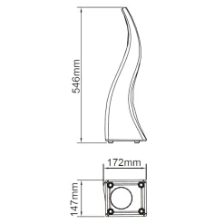 Lampade Da Esterno Giardino-Selezionato da Mazzolaluce Lampada da tavolo per esterno bianca design moderna