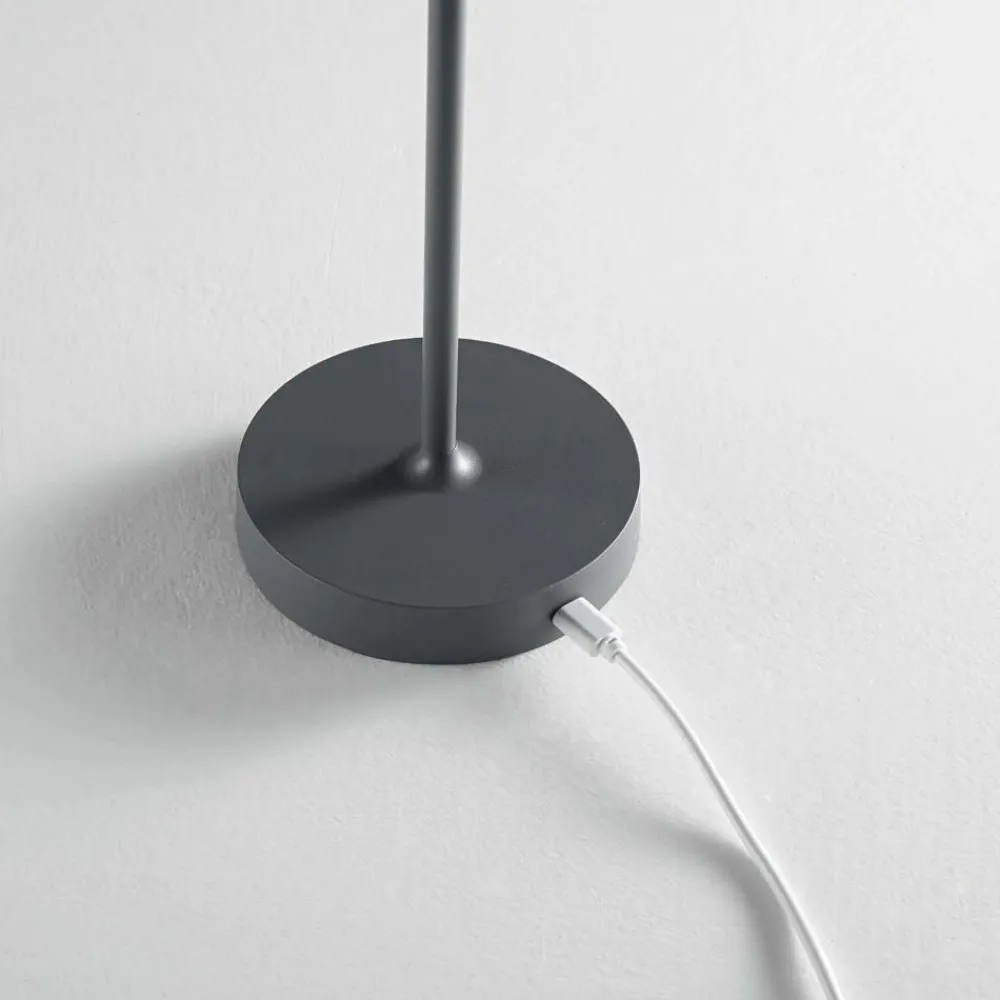 Lampade Da Tavolino Esterno-Ondaluce Lampada da tavolo per esterno lt macao led portatile antracite ip54