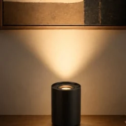 Lampade Da Tavolo-Selezionato da Mazzolaluce Lampada da tavolo per illuminare quadro parete colore nero