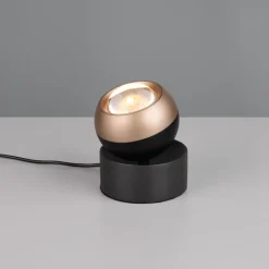 Lampade Da Tavolo-Selezionato da Mazzolaluce Lampada da tavolo per illuminare quadri nero caffe orientabile led 5w cct dimmerabile