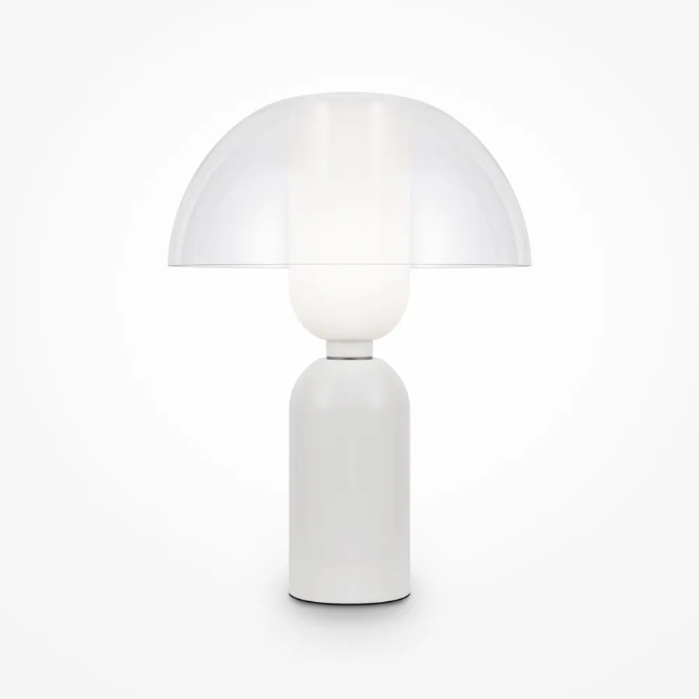 Lampade Da Tavolo-Selezionato da Mazzolaluce Lampada da tavolo per salone moderna bianca in metallo e ceramica