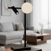 Lampade Da Tavolo-Selezionato da Mazzolaluce Lampada da tavolo per soggiorno nera doppia luce led 3200k oriantabile