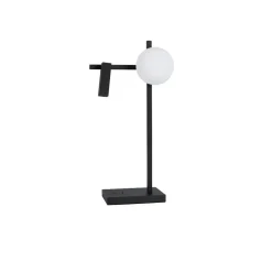 Lampade Da Tavolo-Selezionato da Mazzolaluce Lampada da tavolo per soggiorno nera doppia luce led 3200k oriantabile