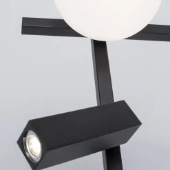 Lampade Da Tavolo-Selezionato da Mazzolaluce Lampada da tavolo per soggiorno nera doppia luce led 3200k oriantabile