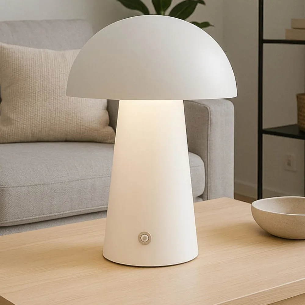 Lampade Da Tavolo-Selezionato da Mazzolaluce Lampada da tavolo portatile bianca led 3000k dimmerabile usb ricaricabile