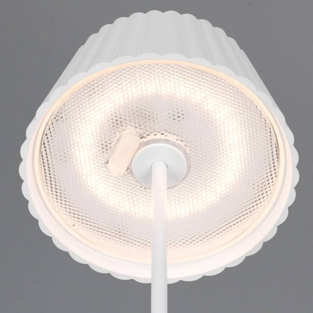 Lampade Da Tavolino Esterno-Selezionato da Mazzolaluce Lampada da tavolo portatile bianca ricaricabile led 3000k