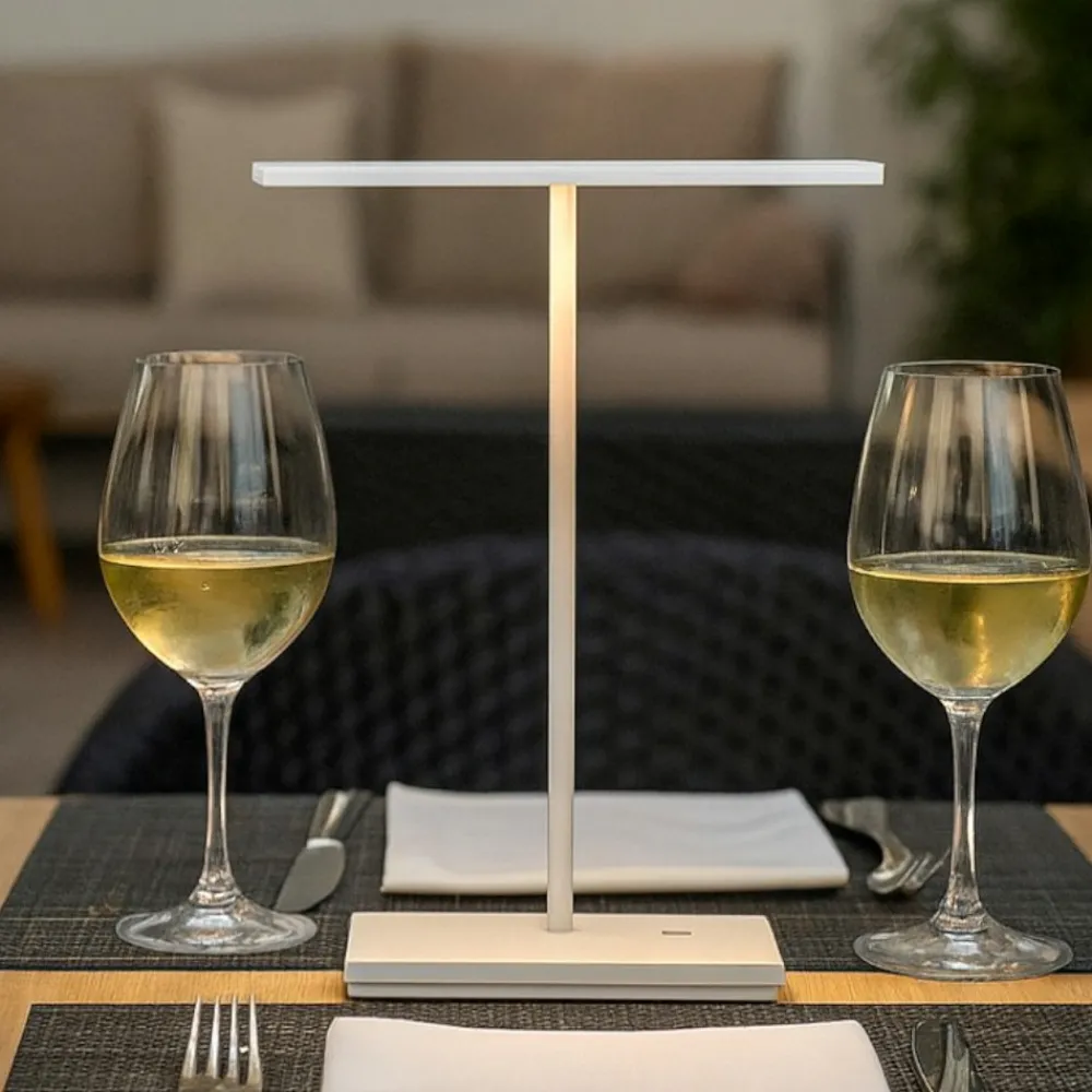 Lampade Da Tavolino Esterno-Linea Light Lampada da tavolo portatile dubcolor bianca led