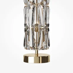 Lampade Da Tavolo-Maytoni Lampada da tavolo puntes per salotto oro in cristallo