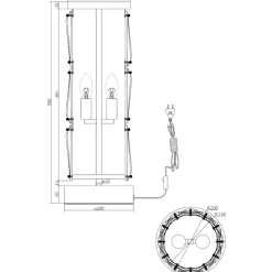 Lampade Da Tavolo-Maytoni Lampada da tavolo puntes per salotto oro in cristallo