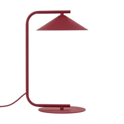 Lampade Da Tavolo-Selezionato da Mazzolaluce Lampada da tavolo rossa design moderna cono in metallo