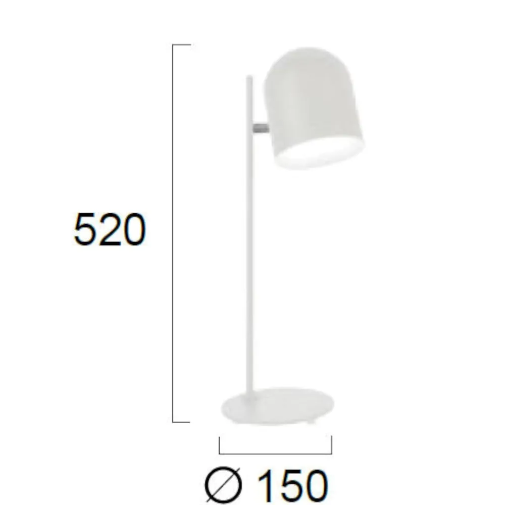 Lampade Da Tavolo-Selezionato da Mazzolaluce Lampada da tavolo scrivania bianca orientabile moderna fp