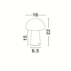Lampade Da Tavolo-Selezionato da Mazzolaluce Lampada da tavolo senza filo touch dimmer led 3000k ricaricabile usb