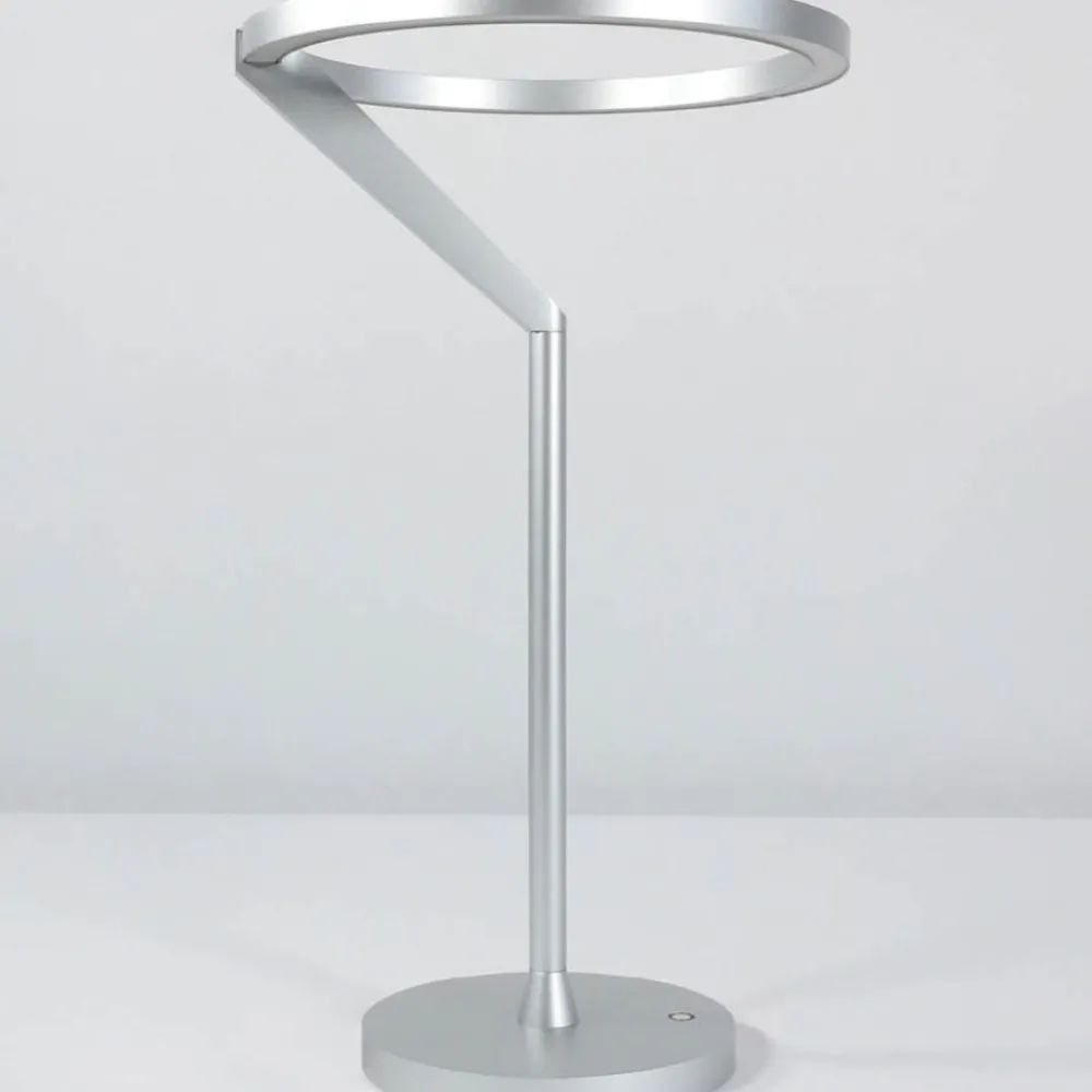 Lampade Da Tavolo-Vivida International Lampada da tavolo titanio led 15w 3000k 4000k dimmerabile vivida meridiana