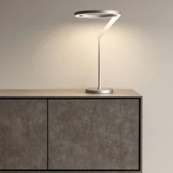Lampade Da Tavolo-Vivida International Lampada da tavolo titanio led 15w 3000k 4000k dimmerabile vivida meridiana