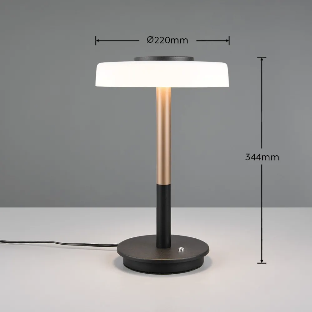 Lampade Da Tavolo-Selezionato da Mazzolaluce Lampada da tavolo vetro bianco parti colore caffè design moderna