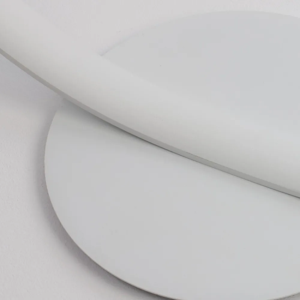 Lampade Da Terra-Selezionato da Mazzolaluce Lampada da terra ad arco bianca led 30w 3000k dimmerabile moderna