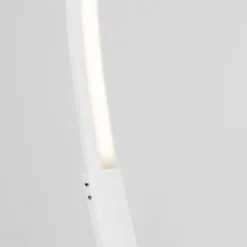 Lampade Da Terra-Selezionato da Mazzolaluce Lampada da terra ad arco bianca led 30w 3000k dimmerabile moderna