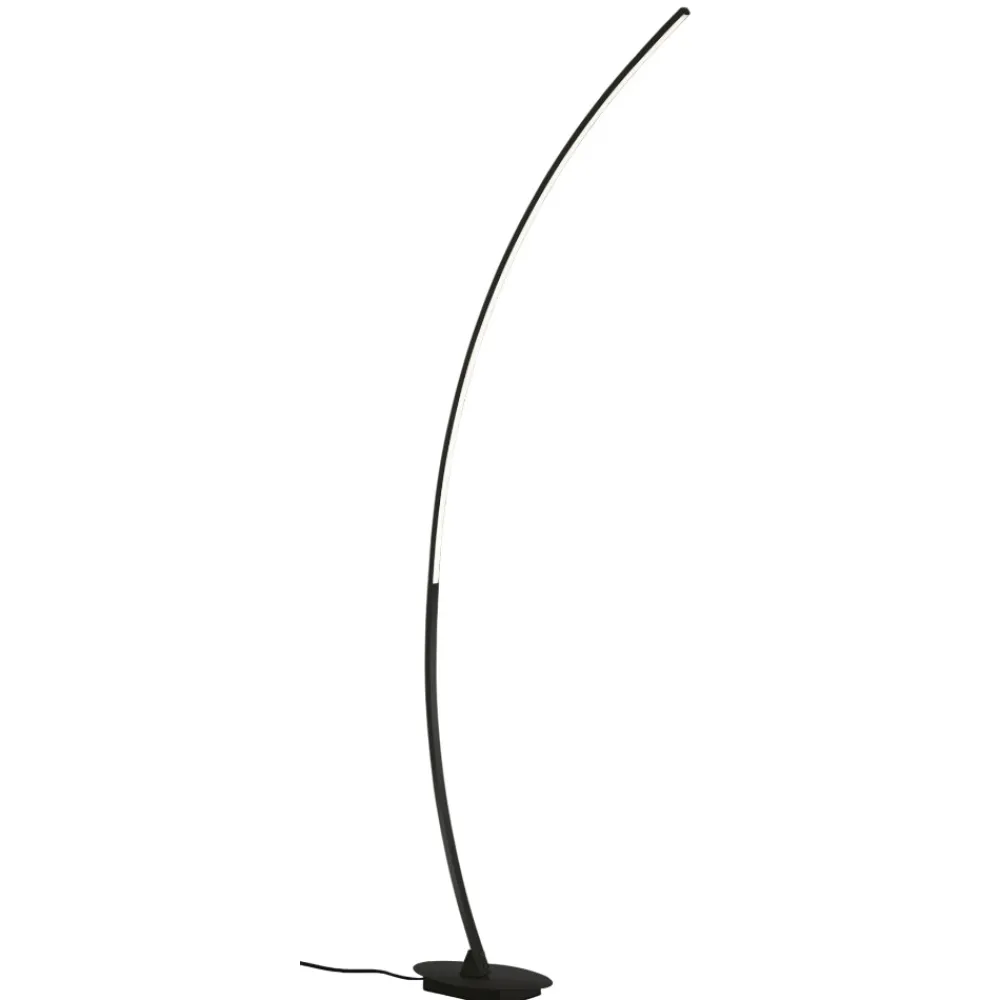 Lampade Da Terra-Selezionato da Mazzolaluce Lampada da terra ad arco nero design moderna led 11w 3000k