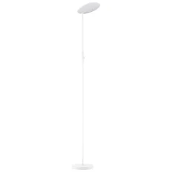Lampade Da Terra-Selezionato da Mazzolaluce Lampada da terra a stelo bianca parabola orientabile led 3000k