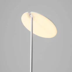 Lampade Da Terra-Selezionato da Mazzolaluce Lampada da terra a stelo bianca parabola orientabile led 3000k