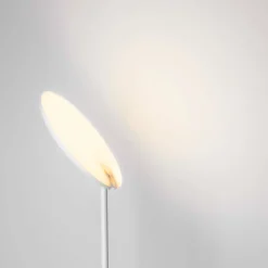 Lampade Da Terra-Selezionato da Mazzolaluce Lampada da terra a stelo bianca parabola orientabile led 3000k