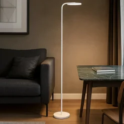 Lampade Da Terra-Selezionato da Mazzolaluce Lampada da terra bianca moderna luce orientabile 30w 3000k
