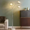 Lampade Da Terra-Selezionato da Mazzolaluce Lampada da terra bocce vetro sfere cromo moderna