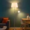 Lampade Da Terra-Eglo Lampada da terra braccio orientabile moderna conesa