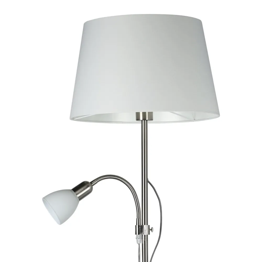 Lampade Da Terra-Eglo Lampada da terra braccio orientabile moderna conesa