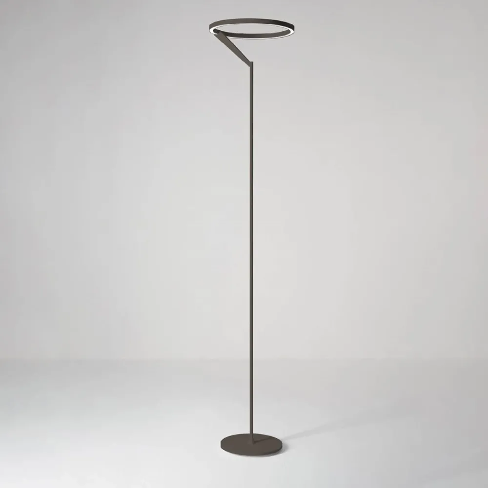 Lampade Da Terra-Vivida International Lampada da terra bronzo moderna led 27w 3000k 4000k vivida meridiana