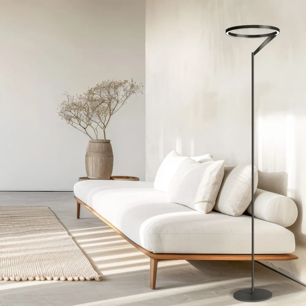 Lampade Da Terra-Vivida International Lampada da terra bronzo moderna led 27w 3000k 4000k vivida meridiana