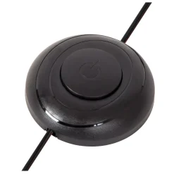 Lampade Da Terra-Selezionato da Mazzolaluce Lampada da terra cerchio nero led base di cemento design moderna