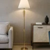 Lampade Da Terra-Ondaluce Lampada da terra classica vetro ambra per salotto
