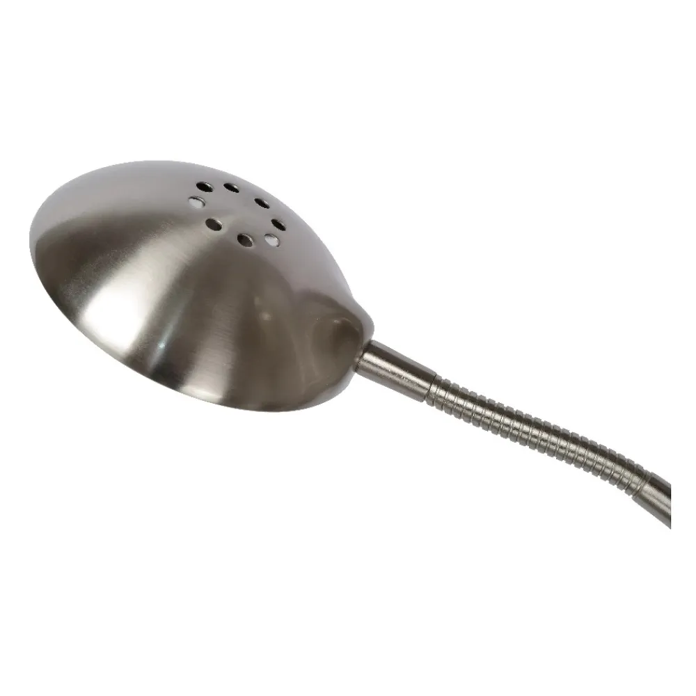 Lampade Da Terra-Selezionato da Mazzolaluce Lampada da terra cromata doppia luce led 20w 3000k dimmerabile