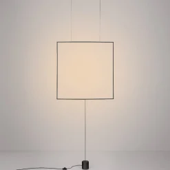 Lampade Da Terra-Selezionato da Mazzolaluce Lampada da terra design moderno quadrato sospeso led 3000k nero