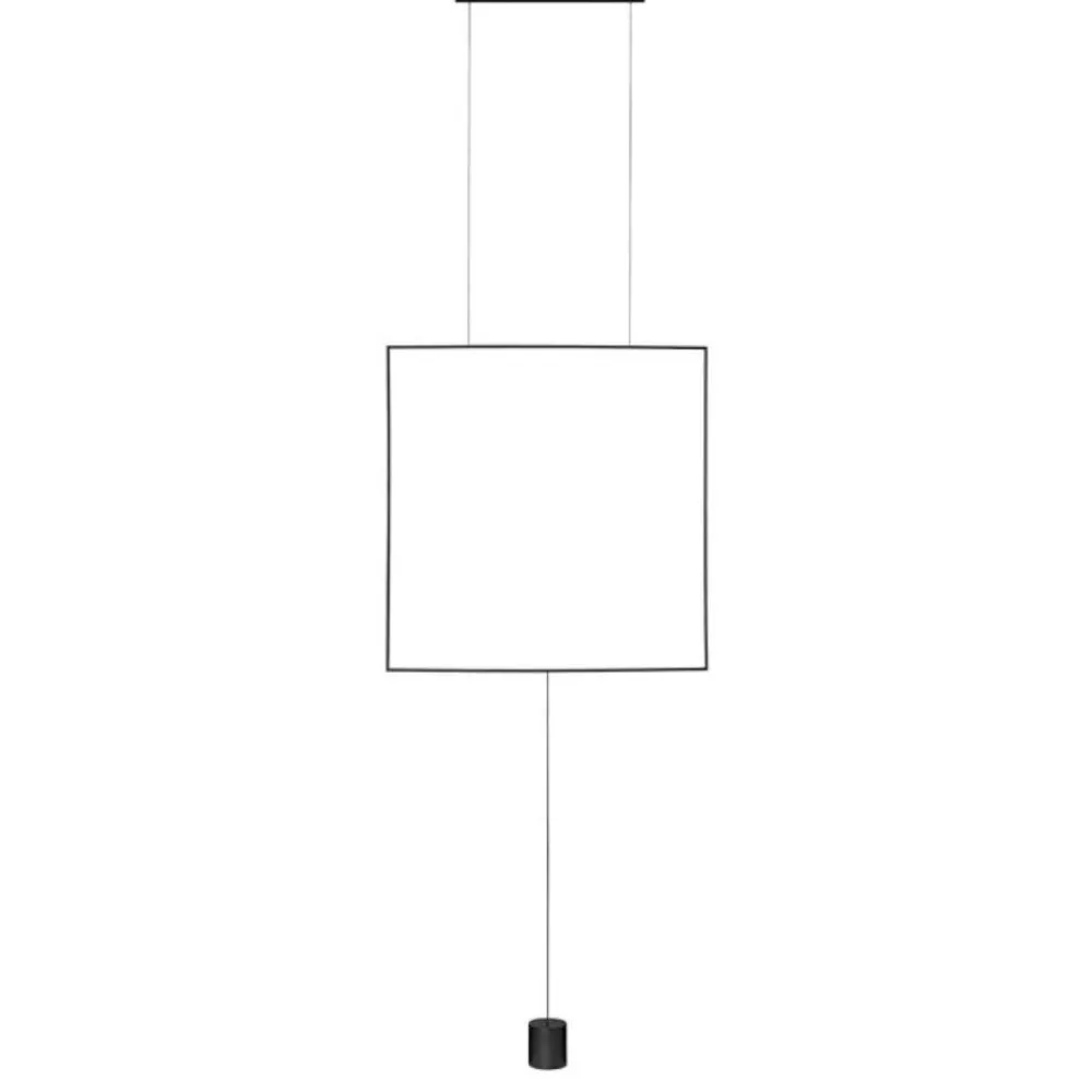 Lampade Da Terra-Selezionato da Mazzolaluce Lampada da terra design moderno quadrato sospeso led 3000k nero