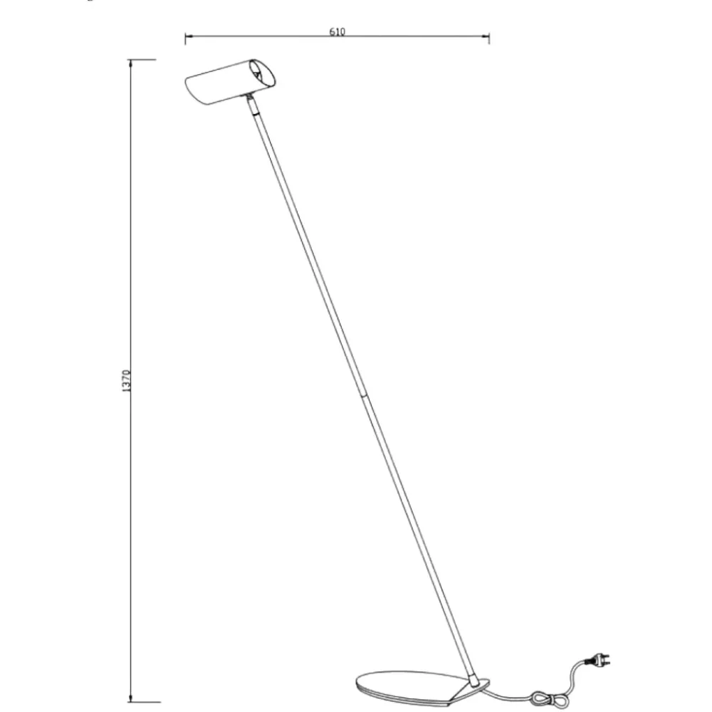 Lampade Da Terra-Selezionato da Mazzolaluce Lampada da terra design moderna da lettura metallo bianco