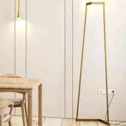 Lampade Da Terra-Selezionato da Mazzolaluce Lampada da terra design moderno metallo oro led 3000k dimmerabile