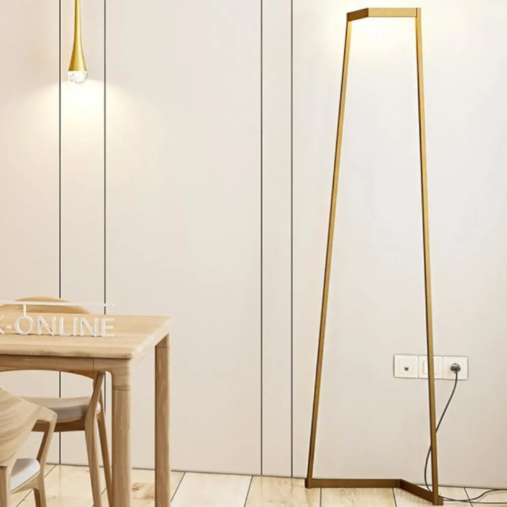Lampade Da Terra-Selezionato da Mazzolaluce Lampada da terra design moderno metallo oro led 3000k dimmerabile