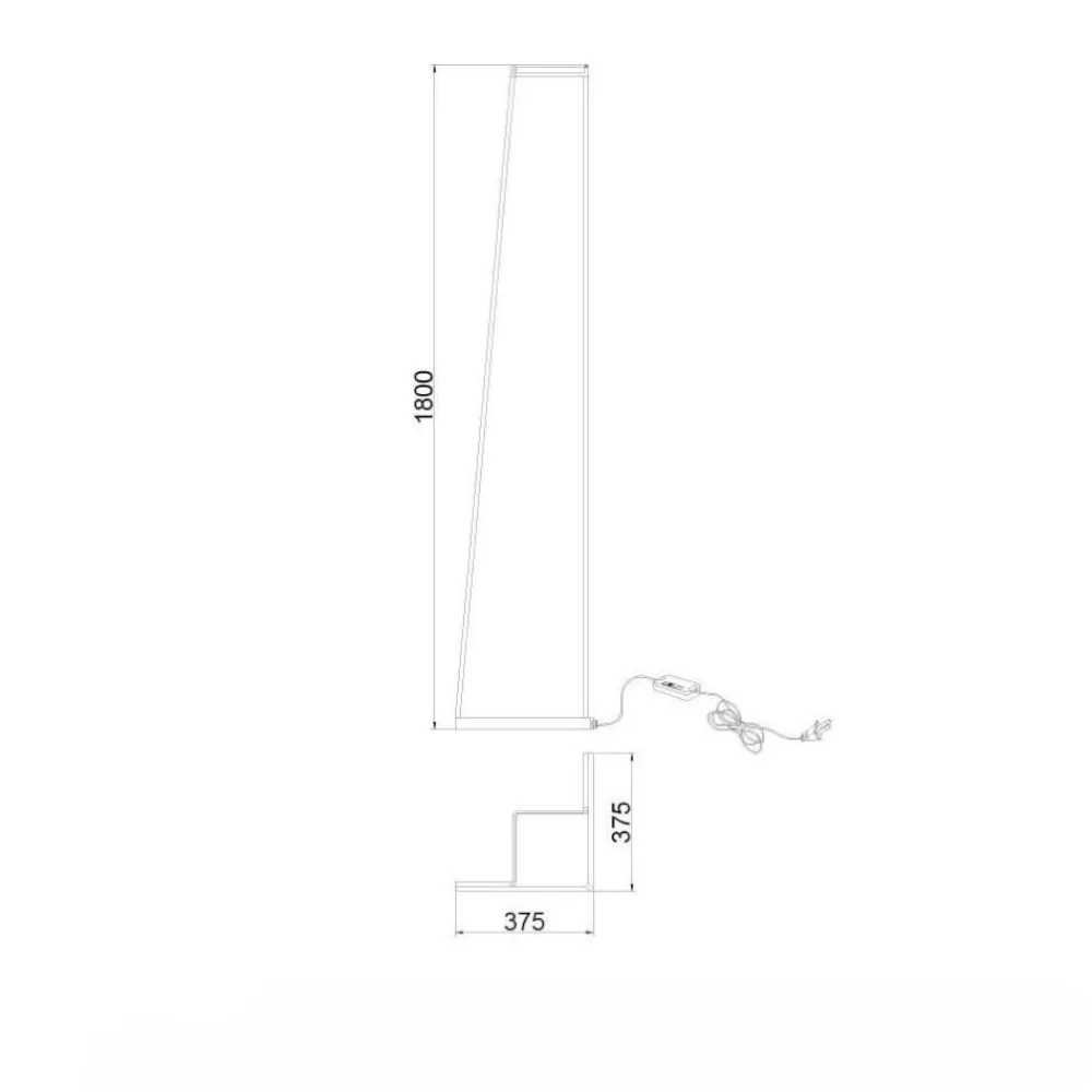 Lampade Da Terra-Selezionato da Mazzolaluce Lampada da terra design moderno metallo oro led 3000k dimmerabile
