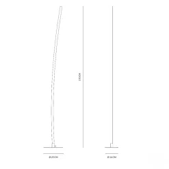 Lampade Da Terra-Vivida International Lampada da terra design moderno led 3000k dimmerabile vivida light line