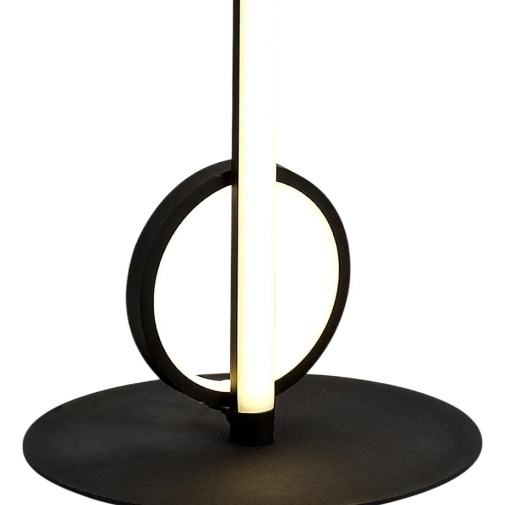Lampade Da Terra-Selezionato da Mazzolaluce Lampada da terra design moderna nera led 24w 3000k sottile